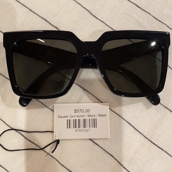 Celine Oversized Square sunglasses, black - Picture 4 of 4